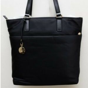 Lo & Sons T.T. Purse. Colors: black/gold/lavender. Never been used.